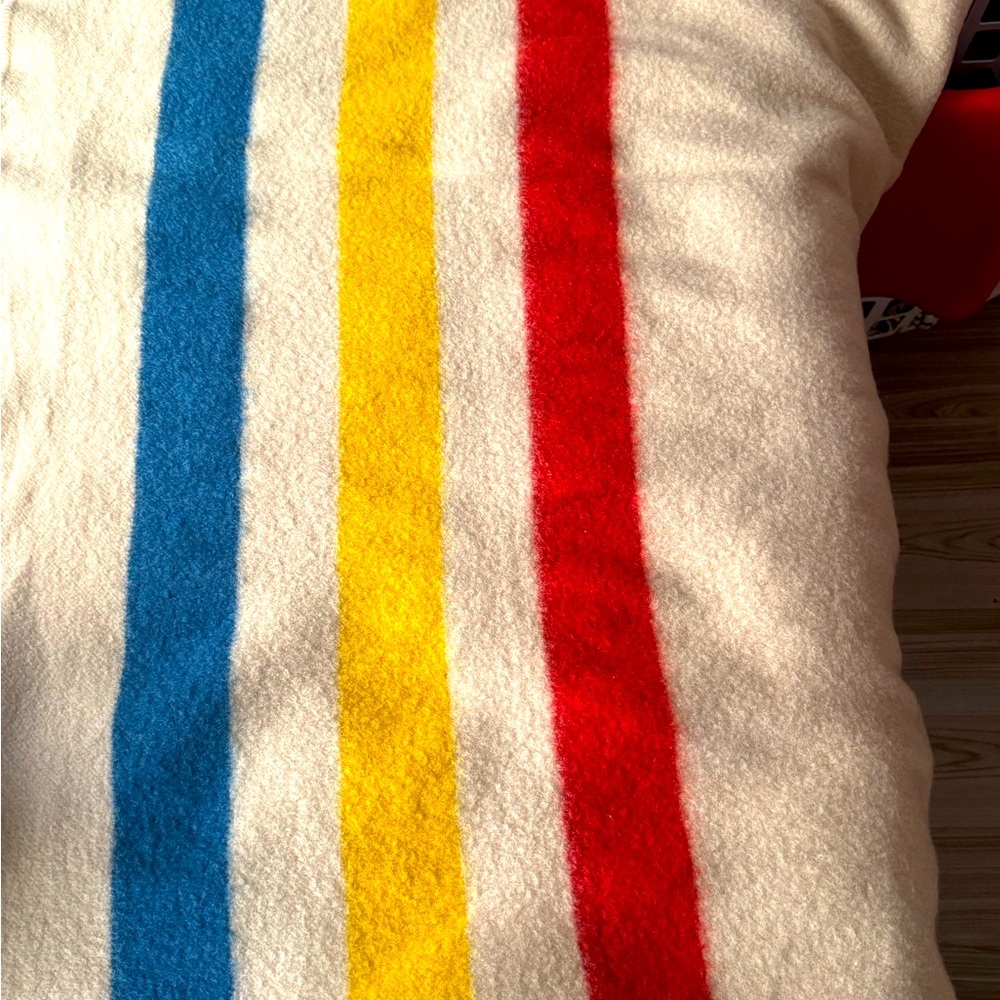 Vintage Golden Dawn JC Penny Wool Blanket